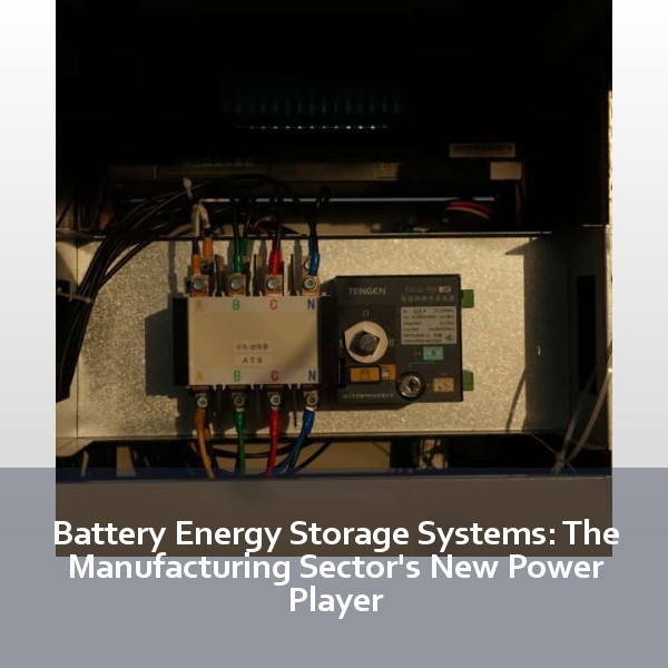 Battery Energy Storage Systems: The Manufacturing Sector's New Power Player