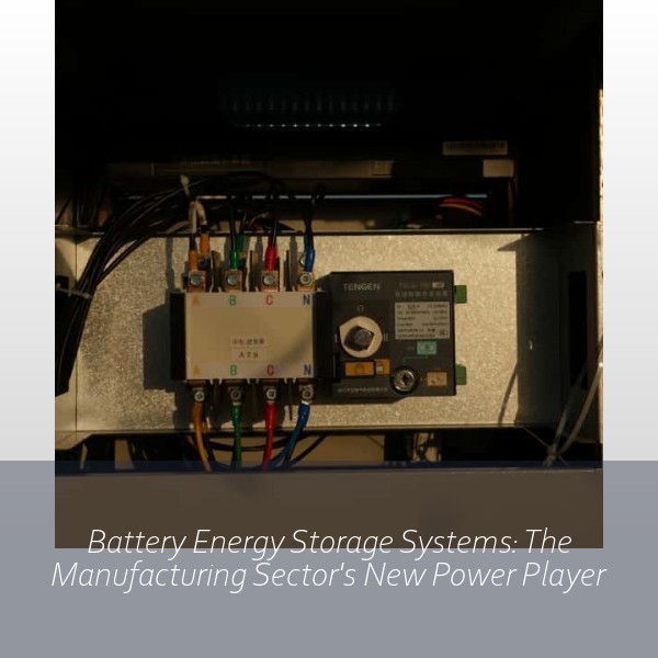 Battery Energy Storage Systems: The Manufacturing Sector's New Power Player