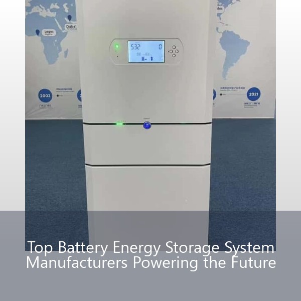 Top Battery Energy Storage System Manufacturers Powering the Future
