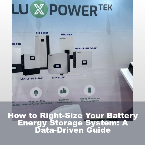 How to Right-Size Your Battery Energy Storage System: A Data-Driven Guide
