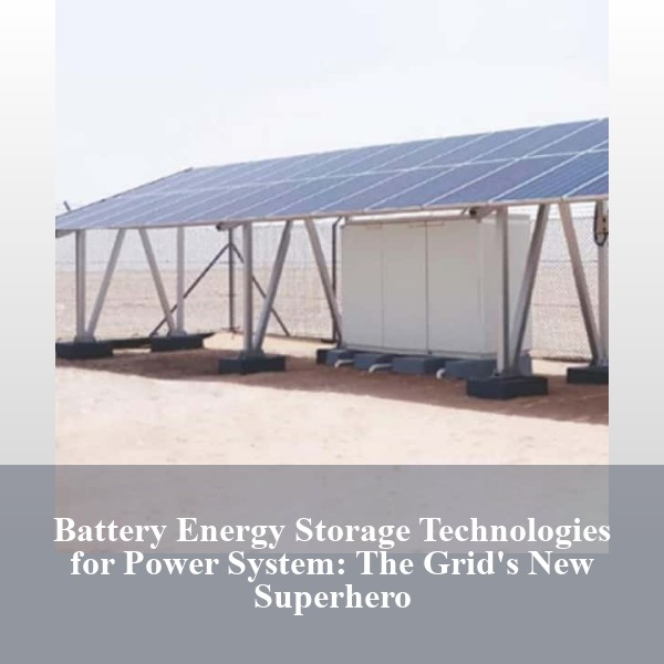 Battery Energy Storage Technologies for Power System: The Grid's New Superhero