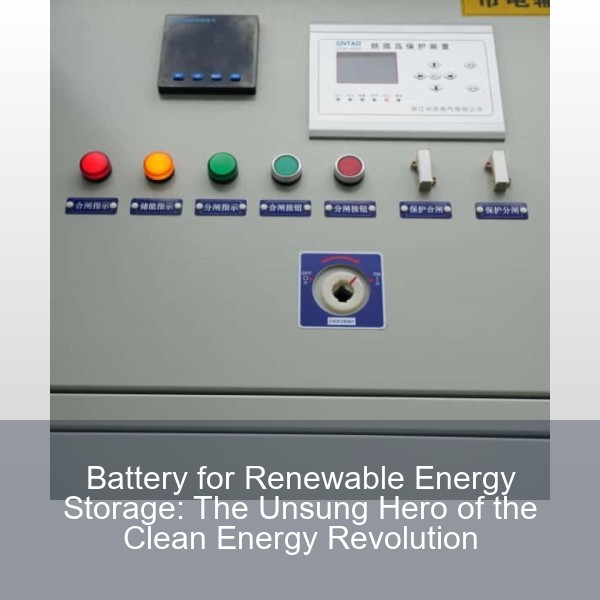 Battery for Renewable Energy Storage: The Unsung Hero of the Clean Energy Revolution