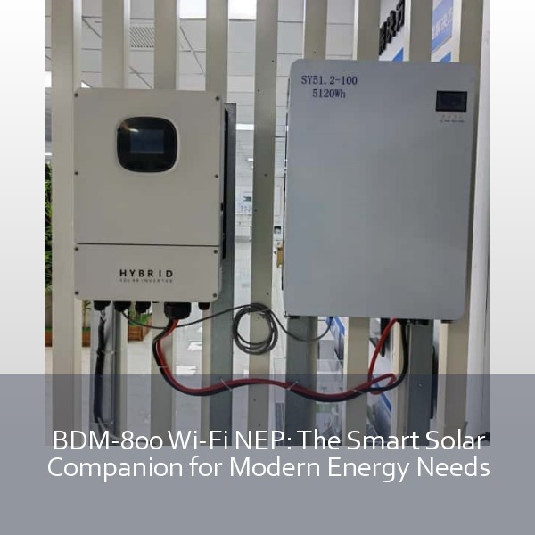 BDM-800 Wi-Fi NEP: The Smart Solar Companion for Modern Energy Needs
