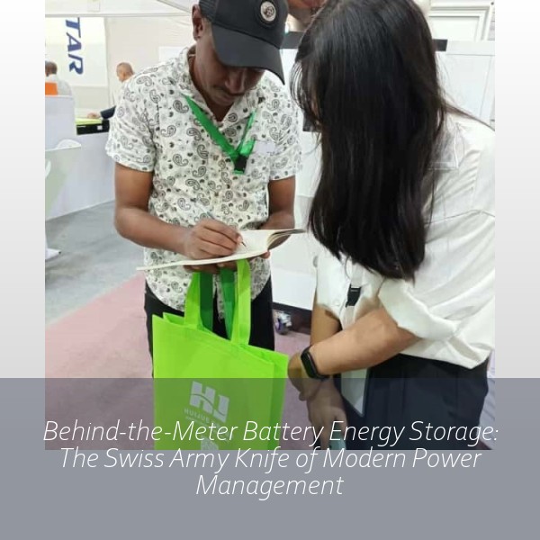 Behind-the-Meter Battery Energy Storage: The Swiss Army Knife of Modern Power Management