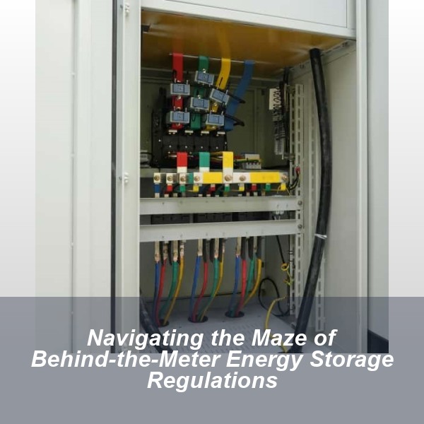 Navigating the Maze of Behind-the-Meter Energy Storage Regulations