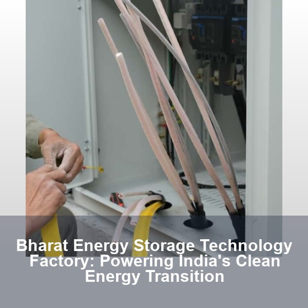 Bharat Energy Storage Technology Factory: Powering India's Clean Energy Transition