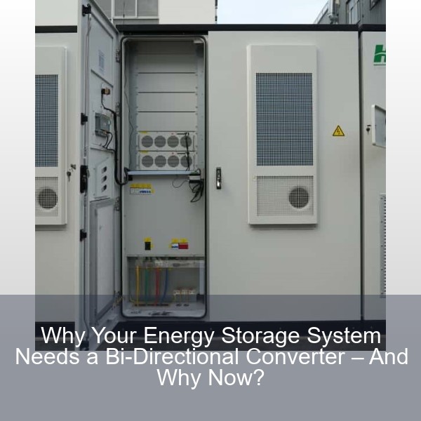 Why Your Energy Storage System Needs a Bi-Directional Converter – And Why Now?