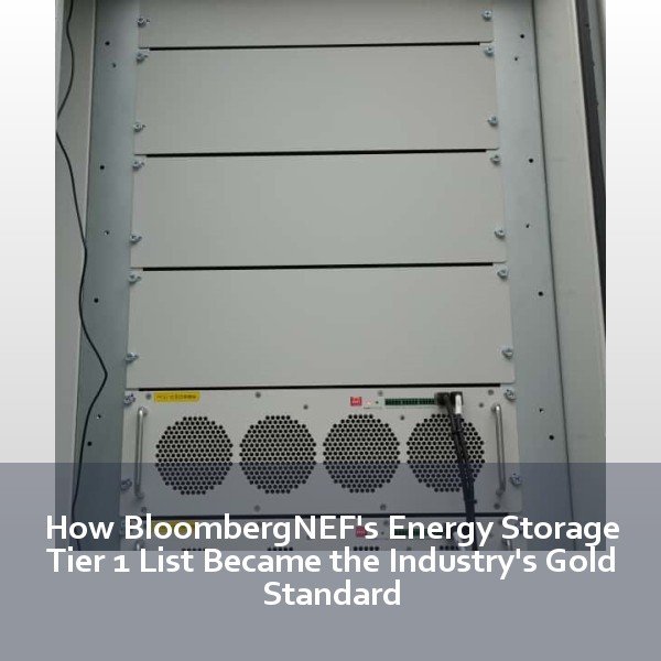 How BloombergNEF's Energy Storage Tier 1 List Became the Industry's Gold Standard