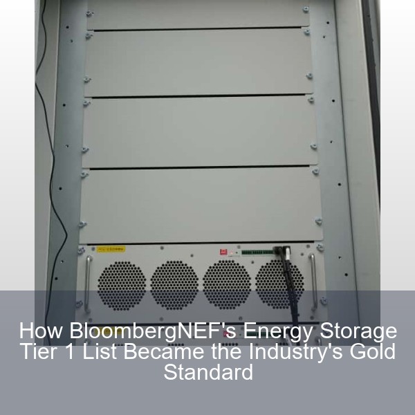 How BloombergNEF's Energy Storage Tier 1 List Became the Industry's Gold Standard