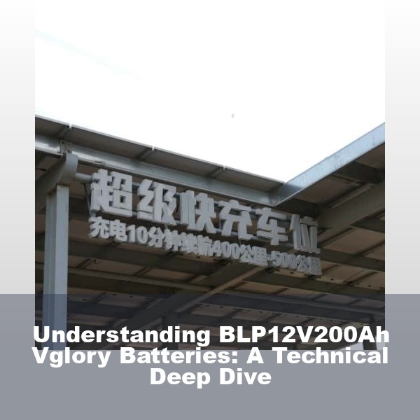 Understanding BLP12V200Ah Vglory Batteries: A Technical Deep Dive