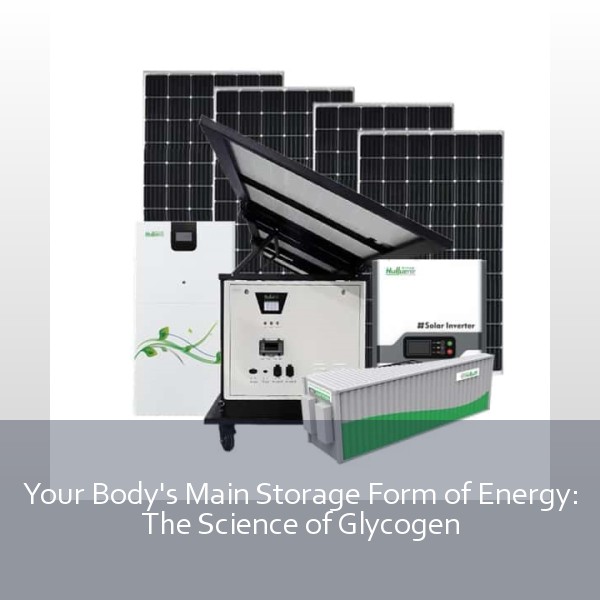 Your Body's Main Storage Form of Energy: The Science of Glycogen