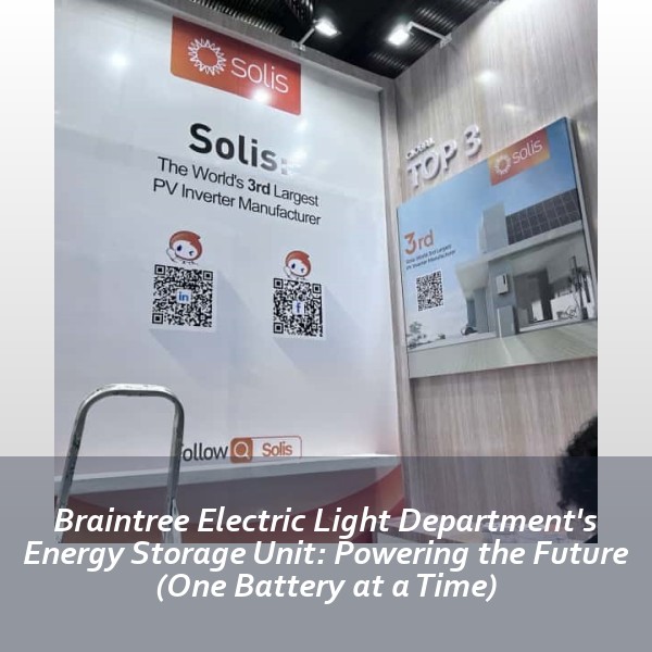 Braintree Electric Light Department's Energy Storage Unit: Powering the Future (One Battery at a Time)
