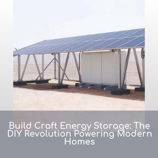 Build Craft Energy Storage: The DIY Revolution Powering Modern Homes