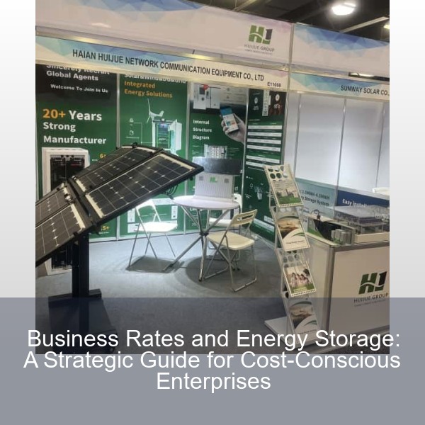 Business Rates and Energy Storage: A Strategic Guide for Cost-Conscious Enterprises