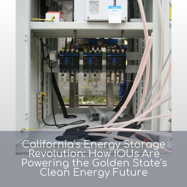 California's Energy Storage Revolution: How IOUs Are Powering the Golden State's Clean Energy Future