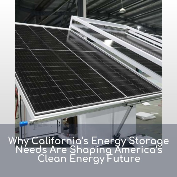 Why California's Energy Storage Needs Are Shaping America's Clean Energy Future