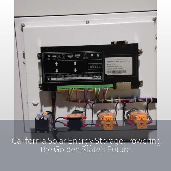 California Solar Energy Storage: Powering the Golden State's Future