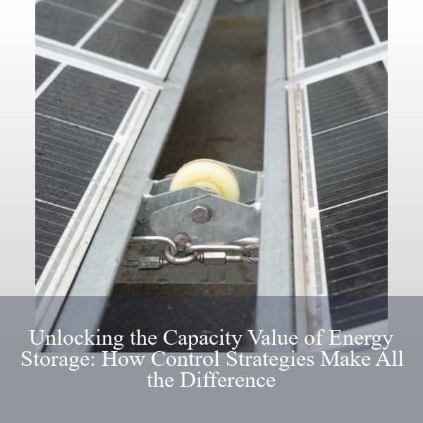 Unlocking the Capacity Value of Energy Storage: How Control Strategies Make All the Difference