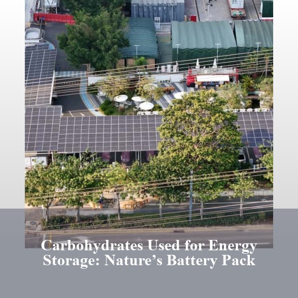 Carbohydrates Used for Energy Storage: Nature’s Battery Pack