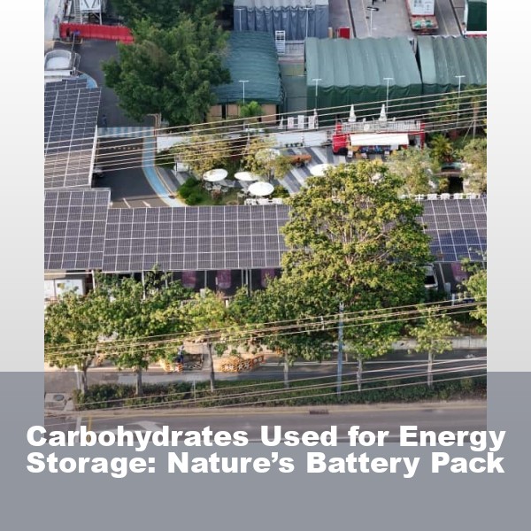 Carbohydrates Used for Energy Storage: Nature’s Battery Pack