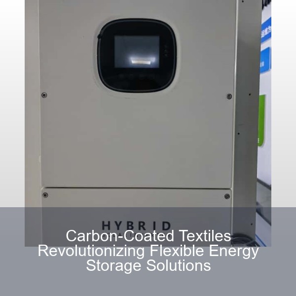 Carbon-Coated Textiles Revolutionizing Flexible Energy Storage Solutions