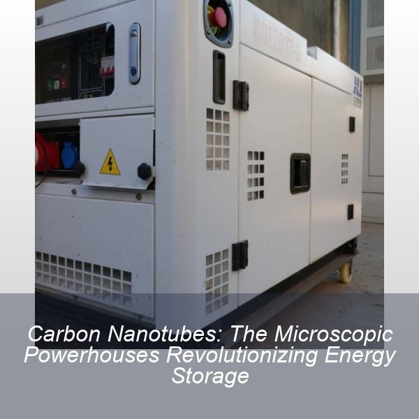 Carbon Nanotubes: The Microscopic Powerhouses Revolutionizing Energy Storage