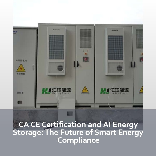 CA CE Certification and AI Energy Storage: The Future of Smart Energy Compliance