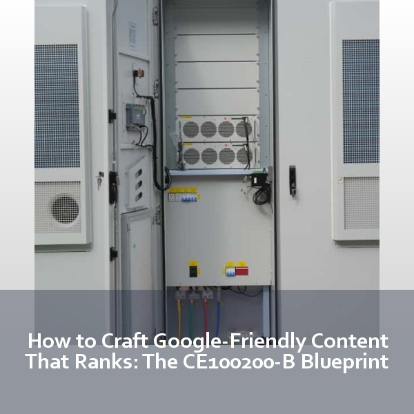 How to Craft Google-Friendly Content That Ranks: The CE100200-B Blueprint