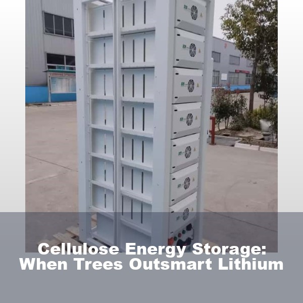 Cellulose Energy Storage: When Trees Outsmart Lithium