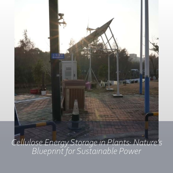 Cellulose Energy Storage in Plants: Nature's Blueprint for Sustainable Power