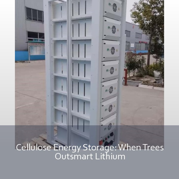 Cellulose Energy Storage: When Trees Outsmart Lithium