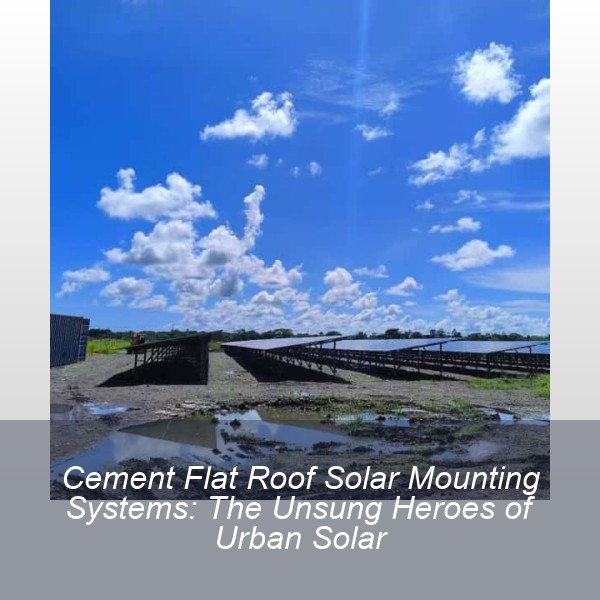 Cement Flat Roof Solar Mounting Systems: The Unsung Heroes of Urban Solar