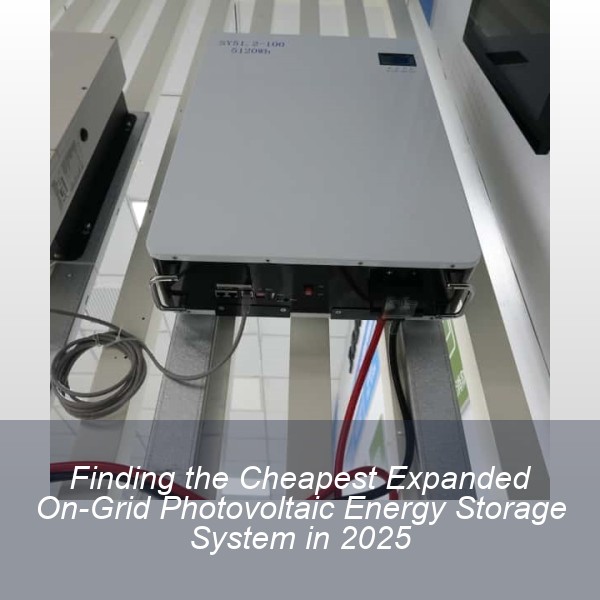 Finding the Cheapest Expanded On-Grid Photovoltaic Energy Storage System in 2025