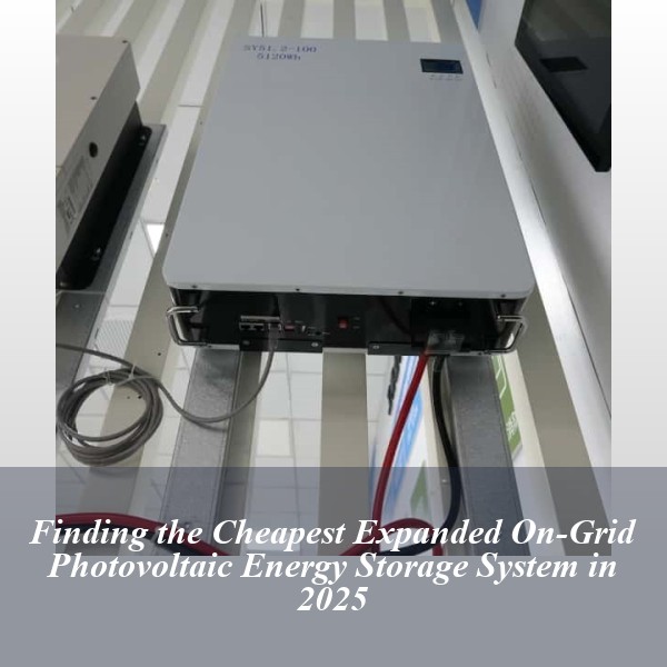 Finding the Cheapest Expanded On-Grid Photovoltaic Energy Storage System in 2025