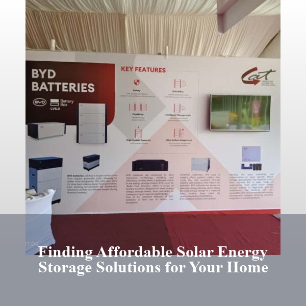 Finding Affordable Solar Energy Storage Solutions for Your Home
