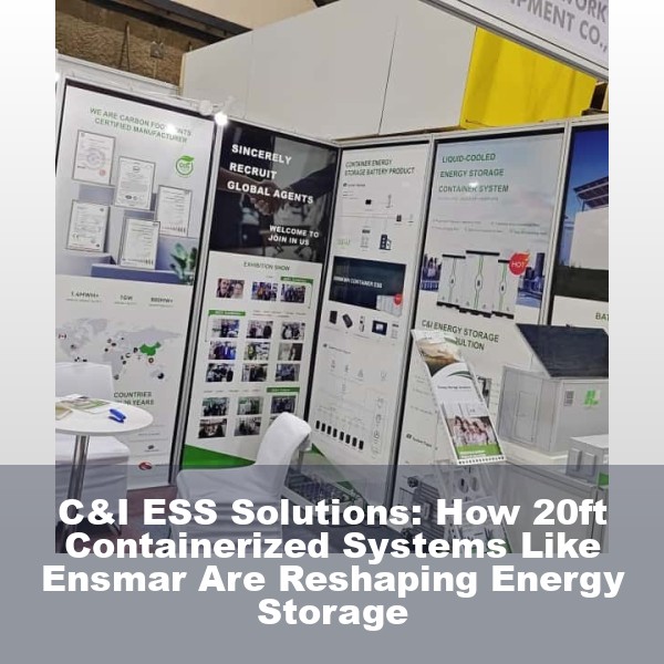 C&I ESS Solutions: How 20ft Containerized Systems Like Ensmar Are Reshaping Energy Storage