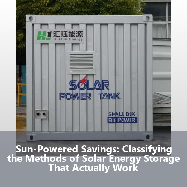 Sun-Powered Savings: Classifying the Methods of Solar Energy Storage That Actually Work