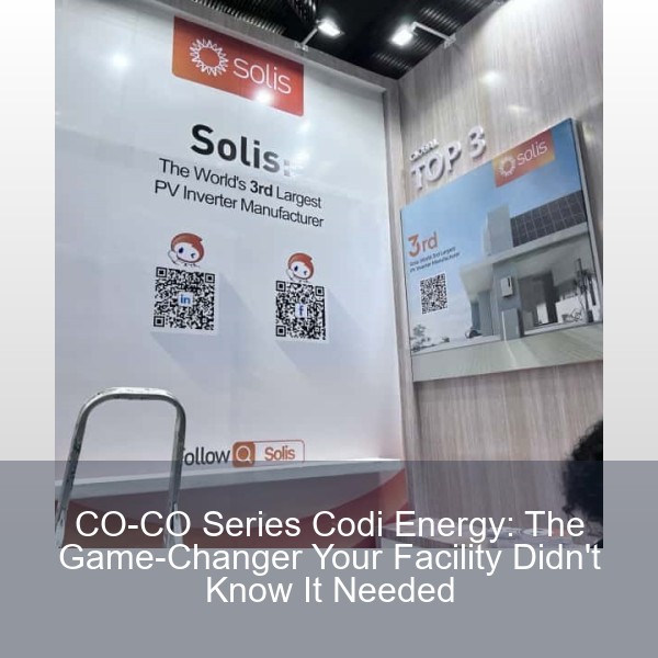 CO-CO Series Codi Energy: The Game-Changer Your Facility Didn't Know It Needed