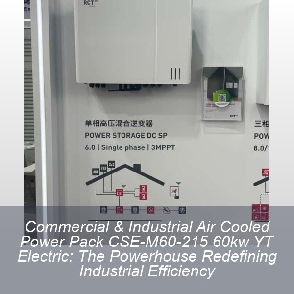 Commercial & Industrial Air Cooled Power Pack CSE-M60-215 60kw YT Electric: The Powerhouse Redefining Industrial Efficiency