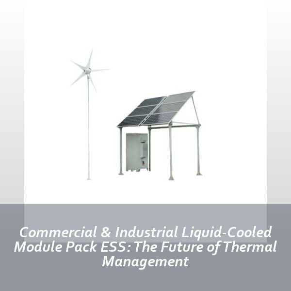 Commercial & Industrial Liquid-Cooled Module Pack ESS: The Future of Thermal Management