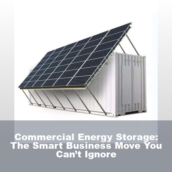 Commercial Energy Storage: The Smart Business Move You Can’t Ignore