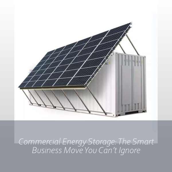 Commercial Energy Storage: The Smart Business Move You Can’t Ignore