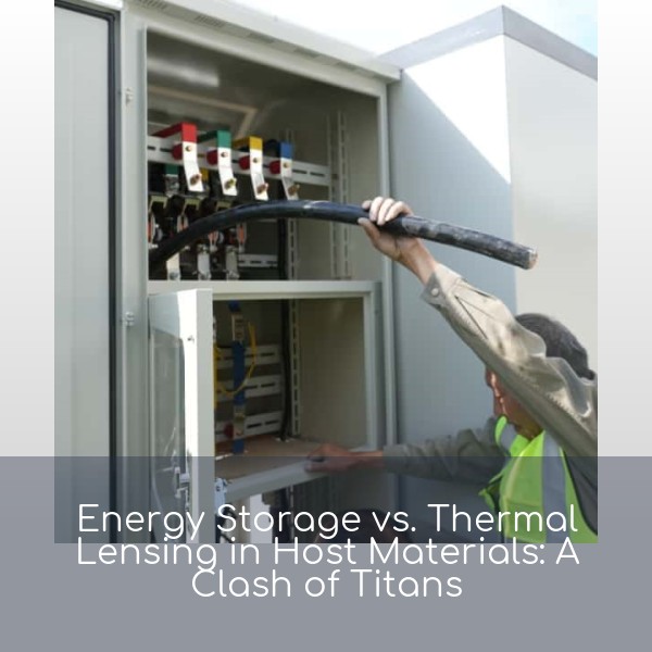 Energy Storage vs. Thermal Lensing in Host Materials: A Clash of Titans