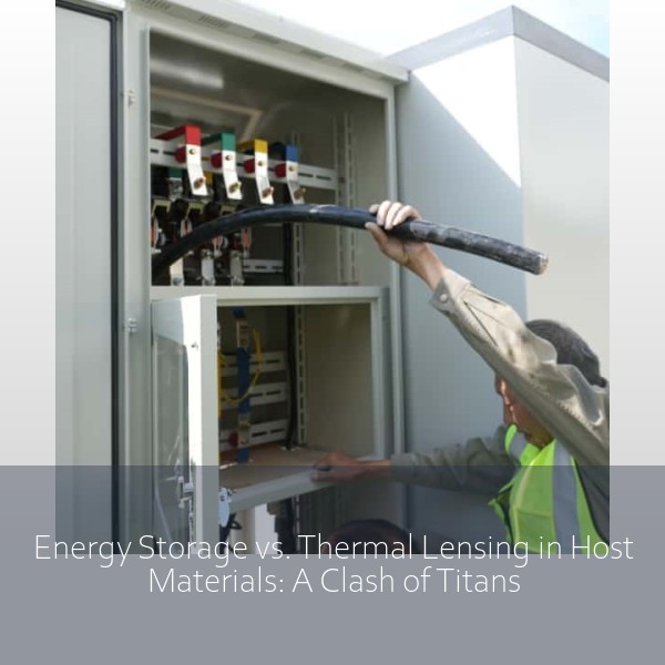 Energy Storage vs. Thermal Lensing in Host Materials: A Clash of Titans