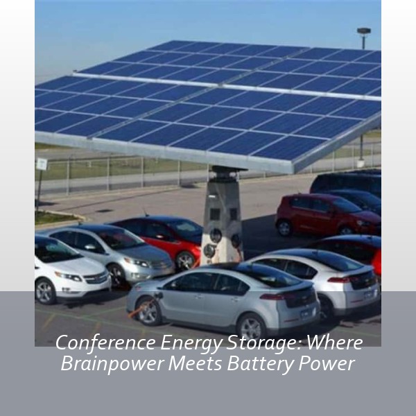 Conference Energy Storage: Where Brainpower Meets Battery Power