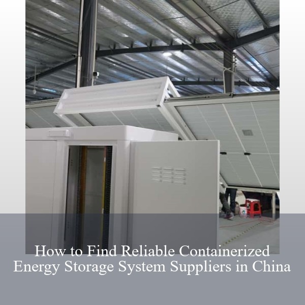How to Find Reliable Containerized Energy Storage System Suppliers in China