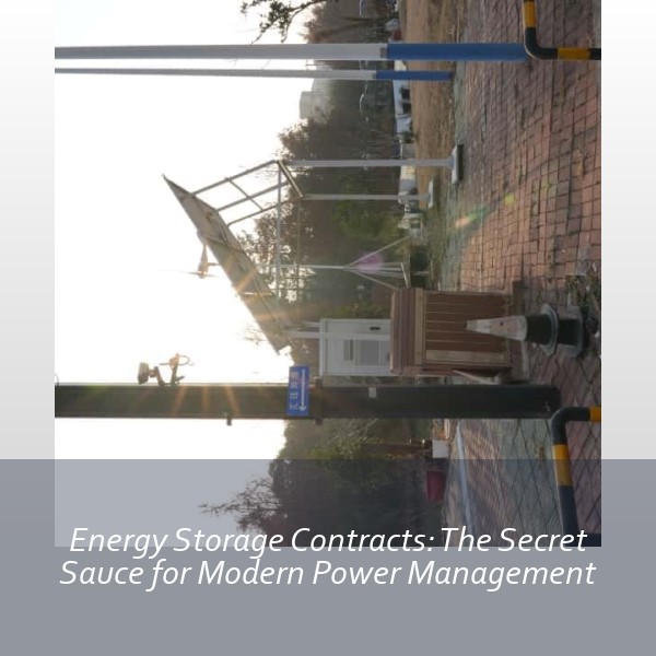 Energy Storage Contracts: The Secret Sauce for Modern Power Management