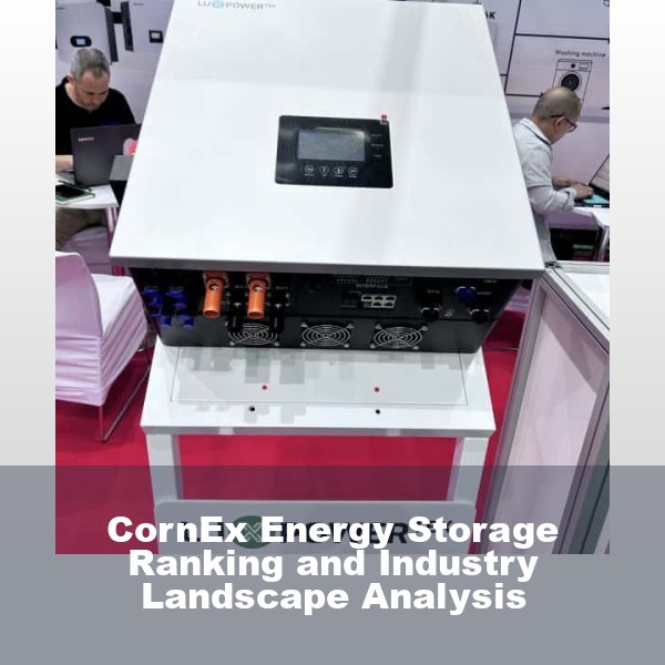 CornEx Energy Storage Ranking and Industry Landscape Analysis