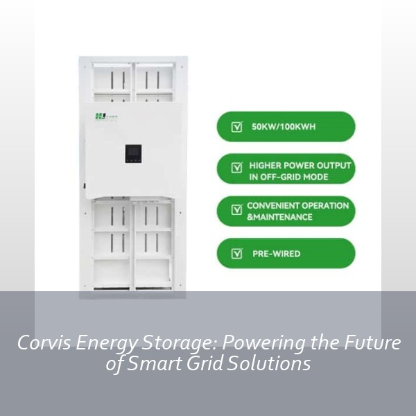 Corvis Energy Storage: Powering the Future of Smart Grid Solutions