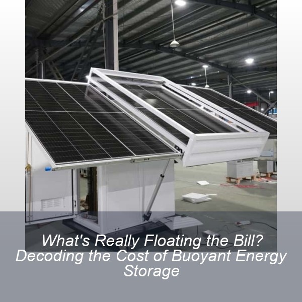 What's Really Floating the Bill? Decoding the Cost of Buoyant Energy Storage
